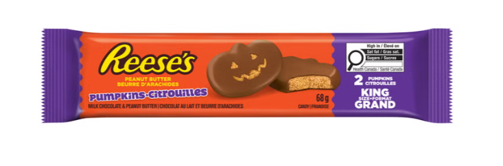 Reese's Peanut Butter Pumpkins Halloween Candy, 24 × 68 g