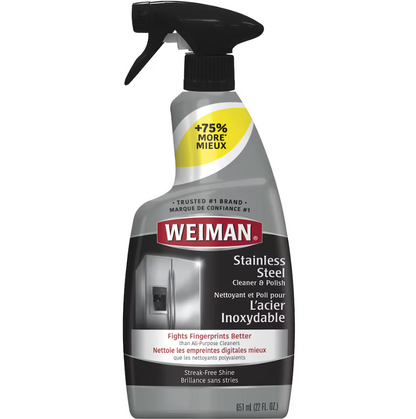 Weiman Stainless Steel Cleaner & Polish Spray, 651 mL
