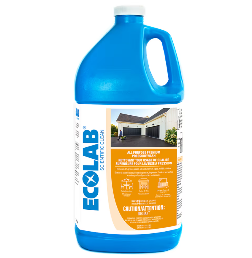ECOLAB All Purpose Premium Pressure Wash Concentrate, 3.8 L