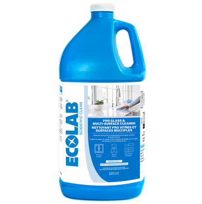 ECOLAB Pro Glass & Multi-Surface Cleaner, Ammonia-Free, 3.8 L