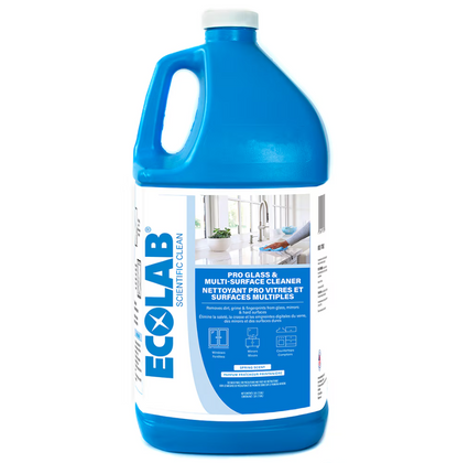 ECOLAB Pro Glass & Multi-Surface Cleaner, Ammonia-Free, 3.8 L