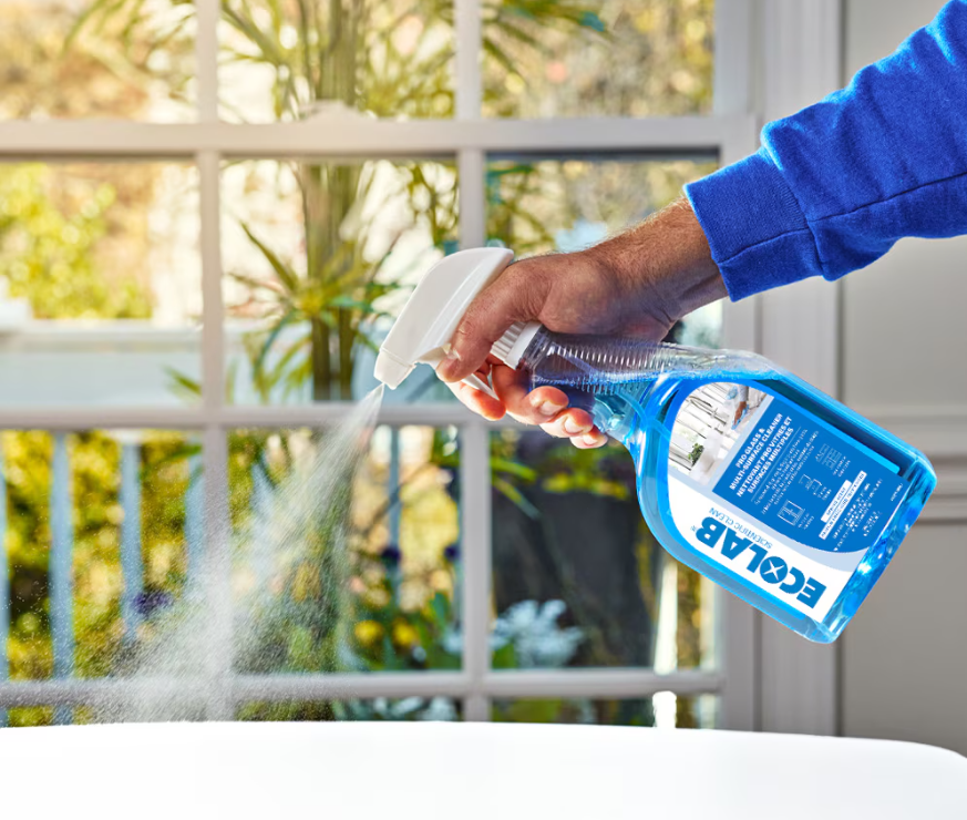 (2 Pack) ECOLAB Pro Glass & Multi-Surface Cleaner, Ammonia-Free, 946 mL