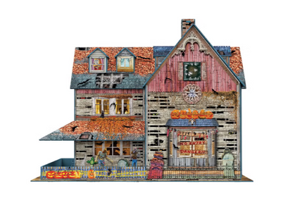 Eurographics 3D Haunted House Jigsaw Puzzle, 1100 Pieces, Halloween Haunted House Building Puzzle Kit, DIY 3D Construction, Ages 12+