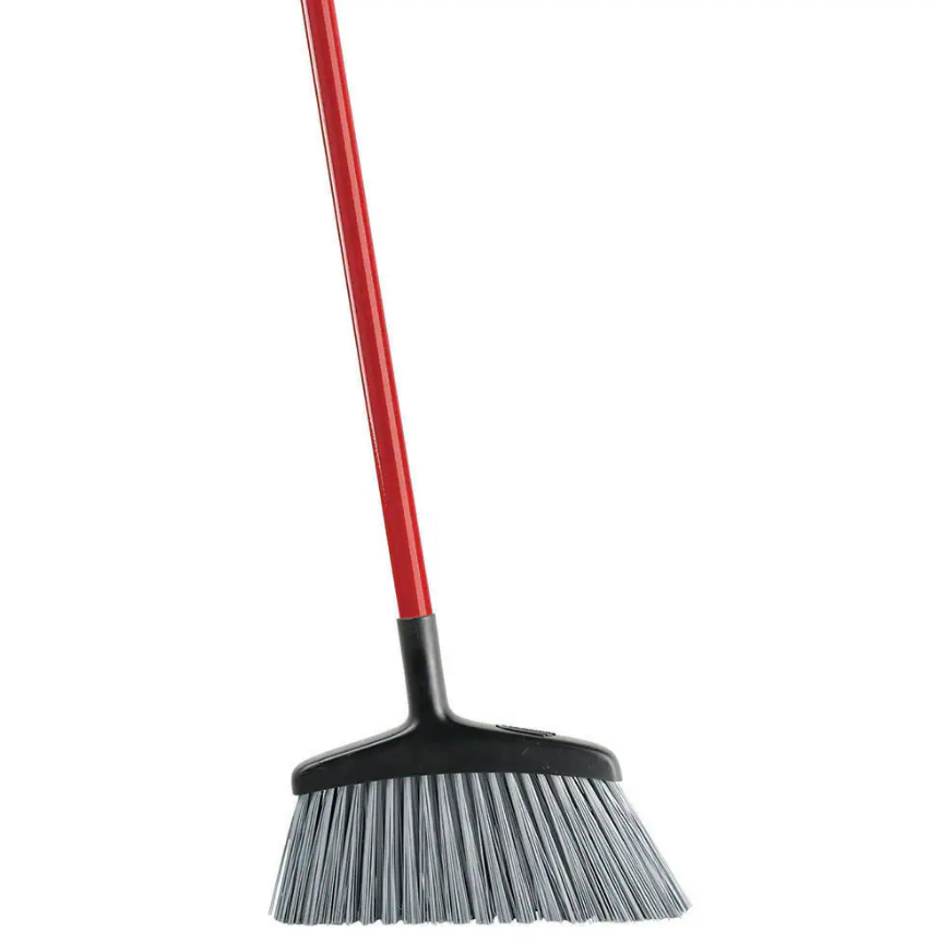 Libman Heavy-Duty Angle Broom, 15-Inch Wide, Stiff Bristles