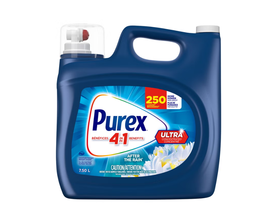 Purex After The Rain Ultra Concentrated Liquid Laundry Detergent, 7.5 L, Up to 250 Loads