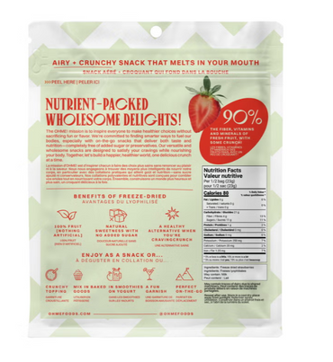(2 Pack) OHME! Freeze-Dried Fruit Variety Pack, Strawberries, Blueberries & Mango, No Added Sugar, Vegan, Crunchy Fruit Snacks