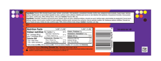 Reese's Peanut Butter Pumpkins Halloween Candy, 24 × 68 g