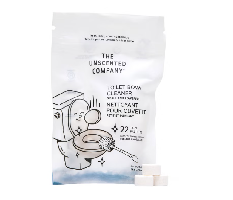 The Unscented Company Toilet Bowl Cleaner Tabs, 6 Packs × 22 Tabs
