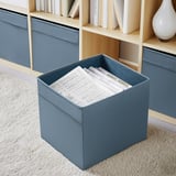 (4 PACK) IKEA DRÖNA Box, 33x38x33 cm (13x15x13 ") BLUE