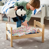 (2 PACK) IKEA Wooden Doll Bed with Bedding Set – Pine Toy Bed for Pretend Play, Includes Mattress, Pillow & Blanket (Copy)