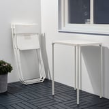 IKEA 3-Piece Outdoor Patio Table & Chair Set – 1 Table + 2 Chairs, White