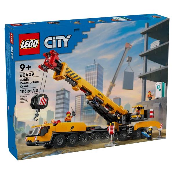 LEGO City Yellow Mobile Construction Crane Toy Set