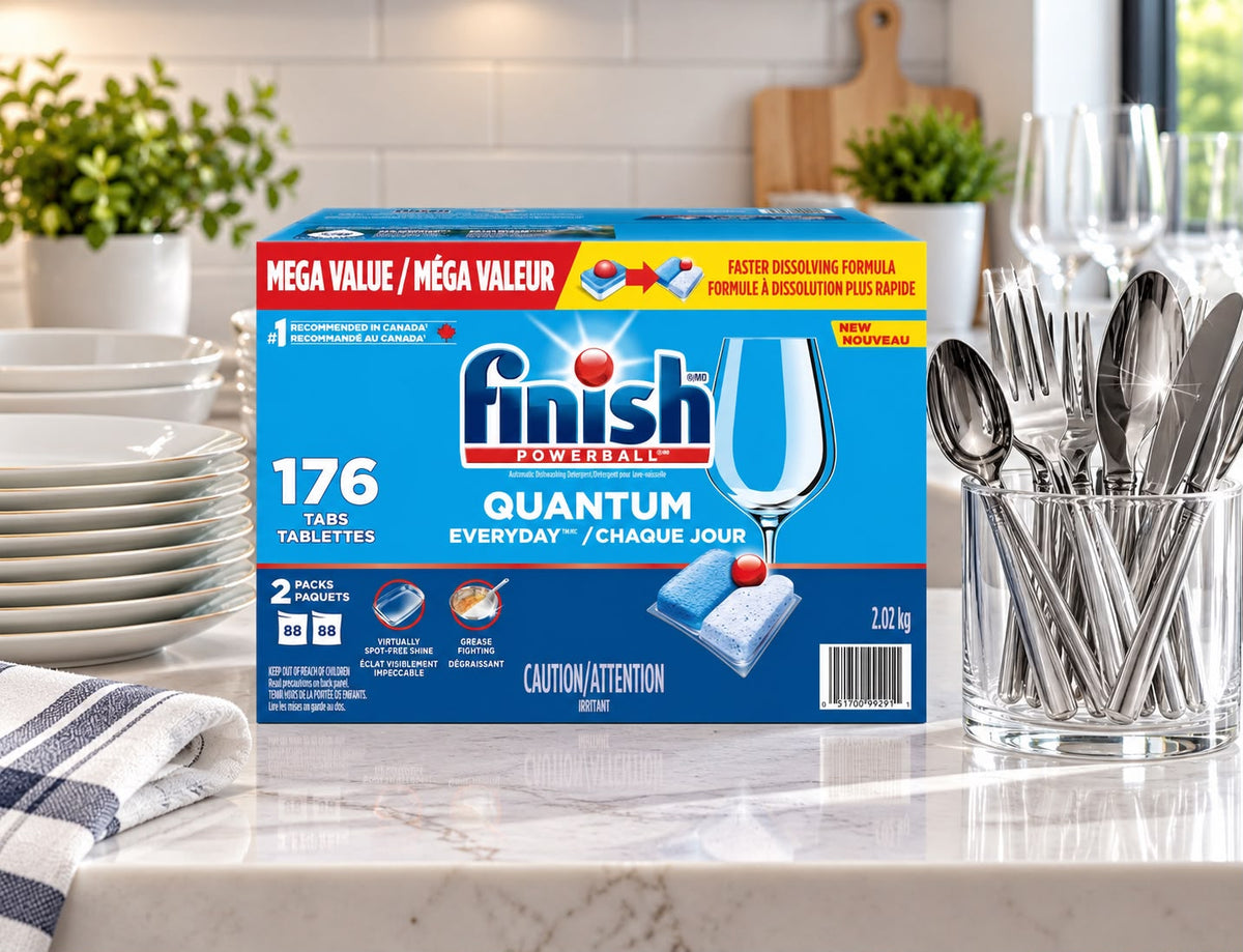 Finish Quantum Everyday Dishwasher Detergent Tablets, 176 Count