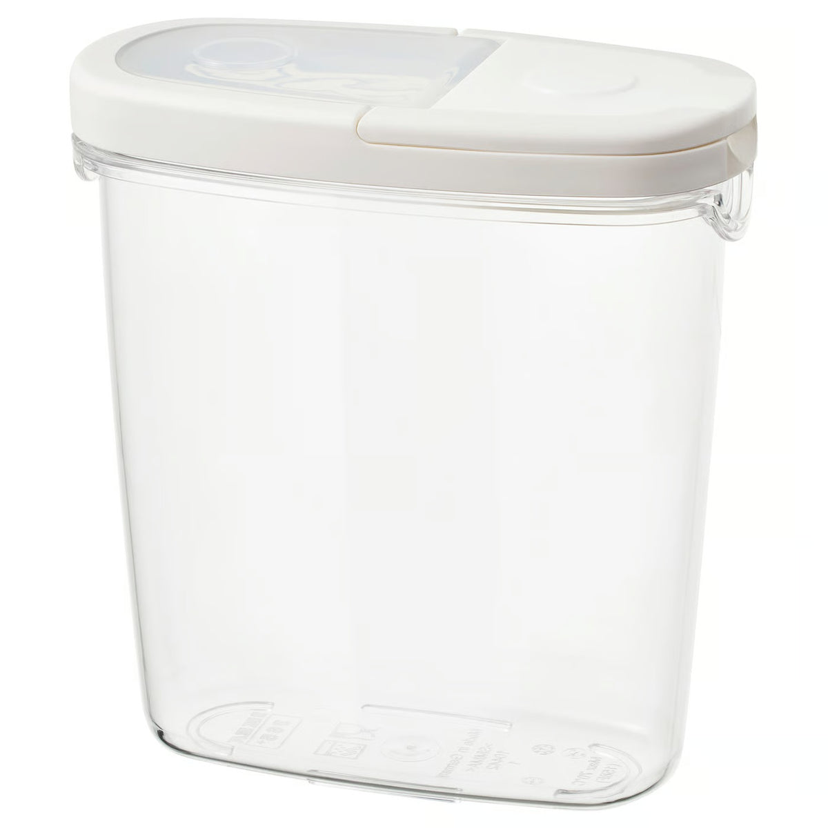 (8 Pack) IKEA 365+ Dry food jar with lid, transparent/white, 1.3 l (44 oz)
