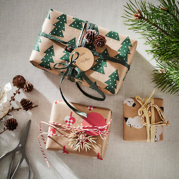 IKEA VINTERFINT Christmas Gift Wrapping Paper, 3 Roll Pack, Mixed Festive Patterns & Multicolour Designs, 3 m × 70 cm Per Roll, Decorative Holiday Gift Wrap for Christmas Presents, Birthdays & Gift Packaging