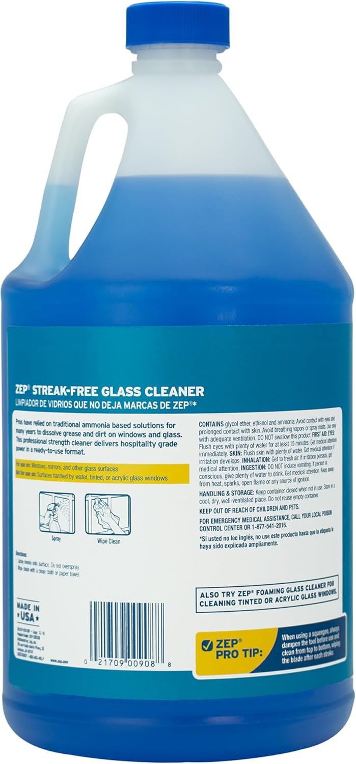 (2 Pack) Zep 3.78 L Glass Cleaner Refill