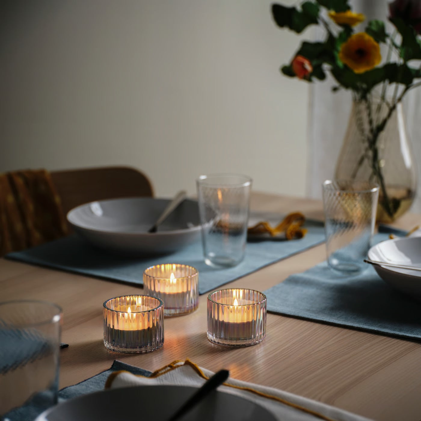 (48 PACK) IKEA GLIMMA Long-Burning Unscented Metal Cup Candles