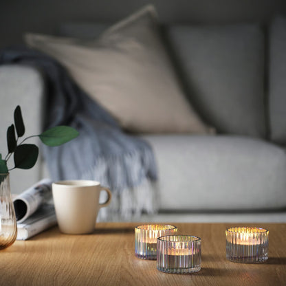 (24 PACK) IKEA GLIMMA Long-Burning Unscented Metal Cup Candles