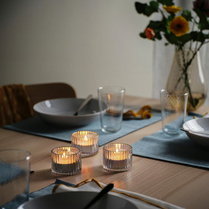 (24 PACK) IKEA GLIMMA Long-Burning Unscented Metal Cup Candles
