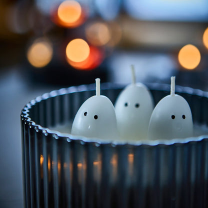 IKEA Halloween Ghost Jelly Candy Scented Candle , Black-White