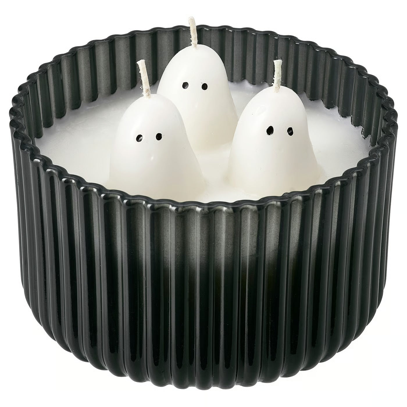 IKEA Halloween Ghost Jelly Candy Scented Candle , Black-White