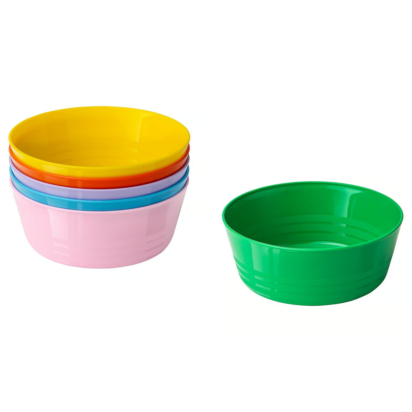 (36-Piece) IKEA KALAS Kids Dinnerware & Cutlery Set – Mixed Colors - Seasonal Edition
