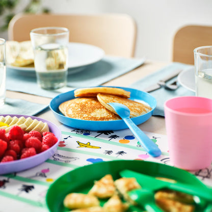 (36-Piece) IKEA KALAS Kids Dinnerware & Cutlery Set – Mixed Colors - Seasonal Edition