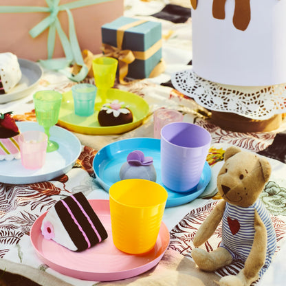 (36-Piece) IKEA KALAS Kids Dinnerware & Cutlery Set – Mixed Colors - Seasonal Edition