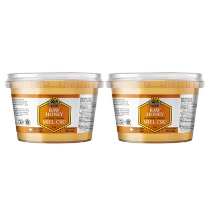 Dutchman's Gold 100% Pure Canadian Raw Honey, 2-Pack × 2 kg (4 kg Total), Unpasteurized Cold-Processed Honey, Smooth Creamy Spreadable Natural Honey for Toast, Tea, Baking, Cooking & Everyday Use