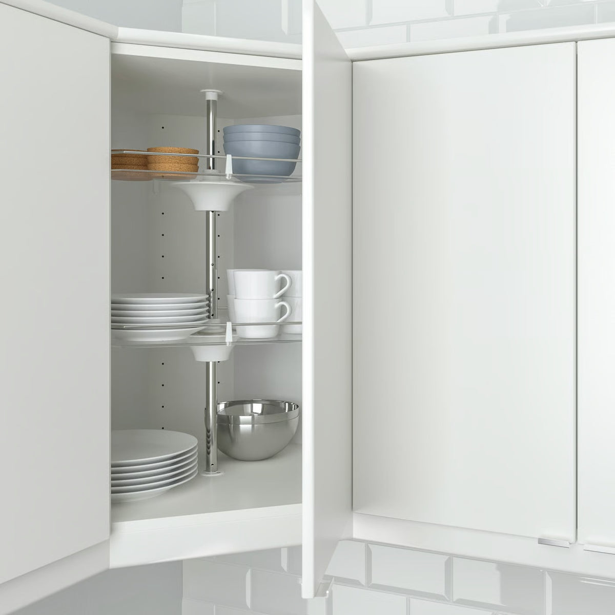 IKEA UTRUSTA Wall corner cabinet carousel
