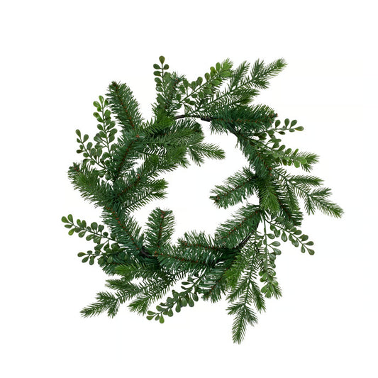IKEA VINTERFINT Artificial Christmas Wreath, 45 cm (17¾ Inch), Green Faux Evergreen Holiday Door Wreath, Reusable Indoor Outdoor Christmas Decoration for Front Door, Wall, Window & Festive Home Décor