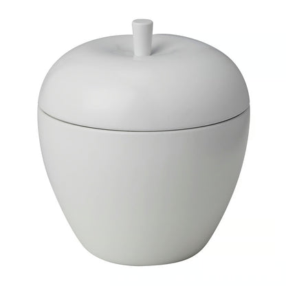 IKEA VINTERFINT Apple-Shaped Vanilla Scented Candle with Lid, White, 24-Hour Burning Time, 8 cm (3 ¼ ") Diameter, Decorative Candle in Reusable Container for Christmas, Holiday Home Décor, Dining Tables & Gifts
