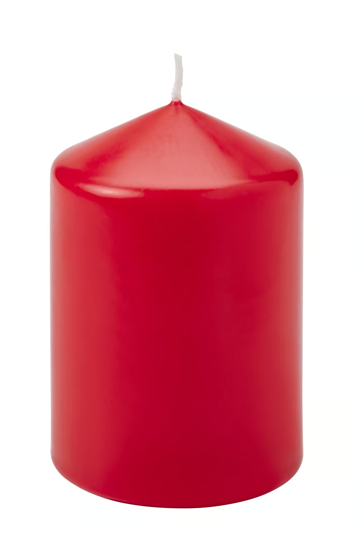 IKEA VINTERFINT Unscented Pillar Candles, 3 Pack, Red, 10 cm (4 ") Height Each, Decorative Christmas Candles for Dining Tables, Living Room, Holiday Centerpieces, Parties, Weddings & Home Décor (Candle Holders Not Included)