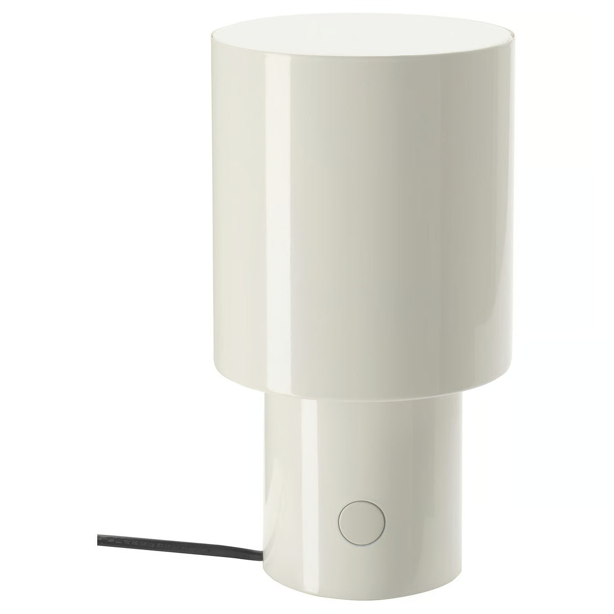 IKEA SPETSBOJ Dimmable Table Lamp, White, 22 cm