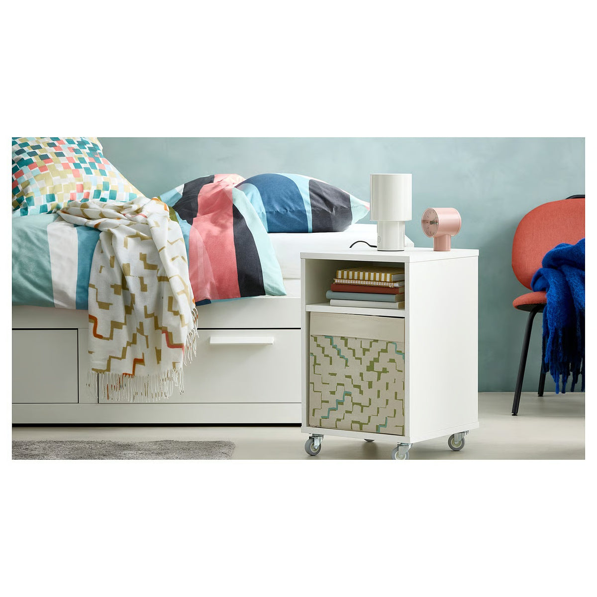 IKEA SPETSBOJ Dimmable Table Lamp, White, 22 cm