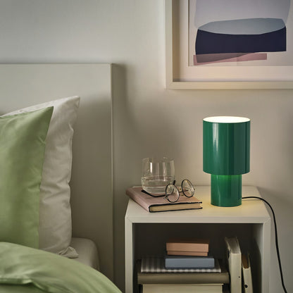 IKEA SPETSBOJ Dimmable Table Lamp, Green, 22 cm