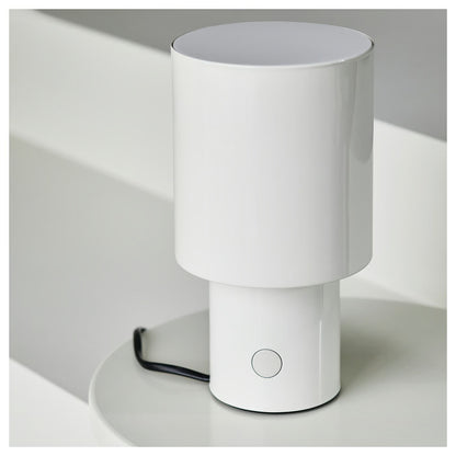 IKEA SPETSBOJ Dimmable Table Lamp, White, 22 cm