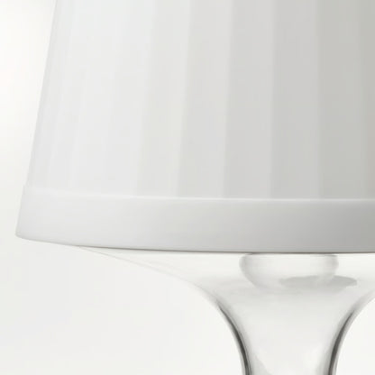 IKEA LAMPAN Portable LED Table Lamp, White, 24 cm (9 ½ "), Battery Operated, Adjustable Colour & Dimmable Light, Cordless Indoor & Outdoor Bedside Lamp for Bedroom, Patio, Balcony & Home Décor (Batteries Not Included)