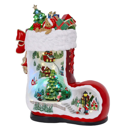 Santa Boot with Music 44.2 cm (17.4 in.)