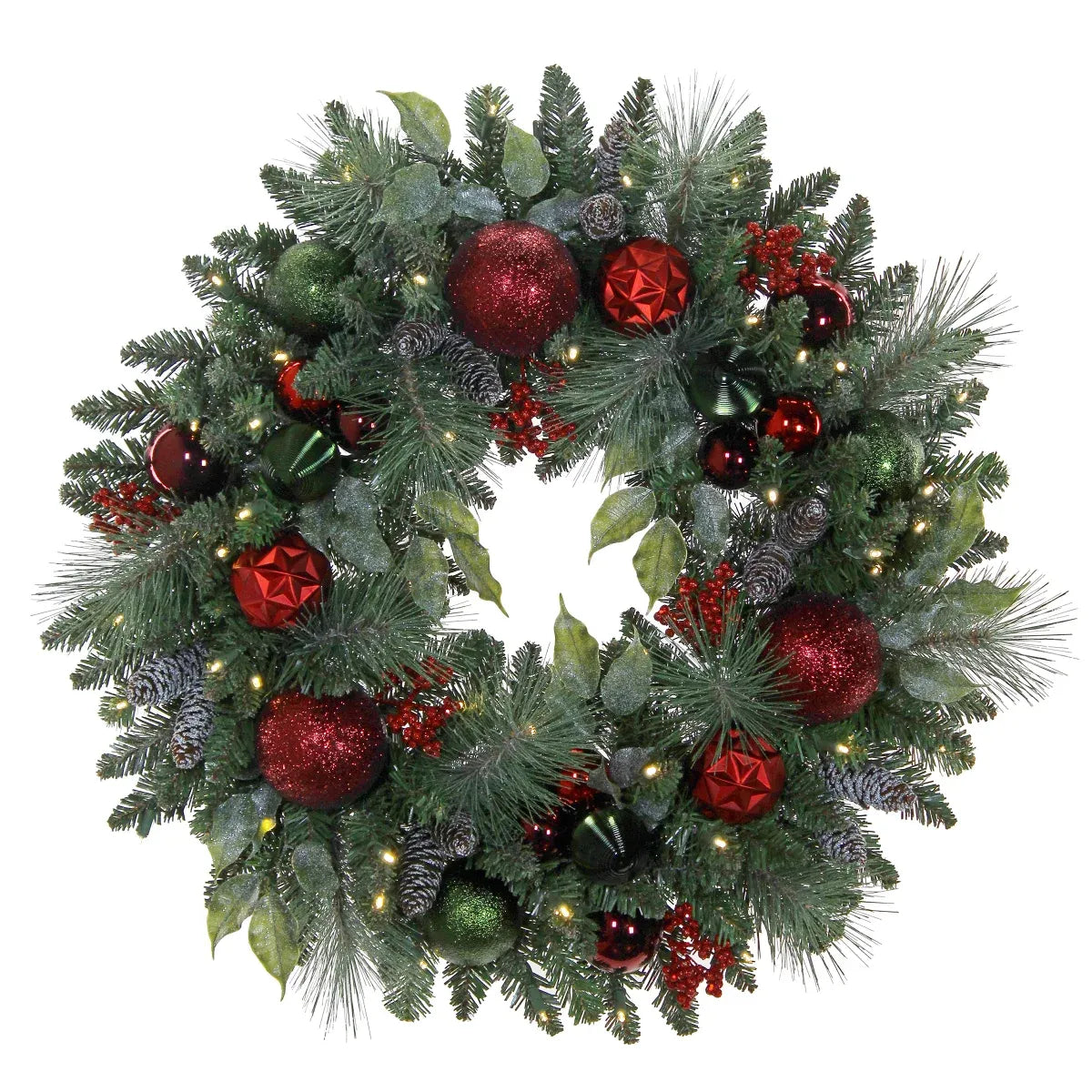 Pre-Lit Holiday Artificial Wreath – 76.2 cm (30 in.)