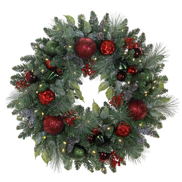 Pre-Lit Holiday Artificial Wreath – 76.2 cm (30 in.)