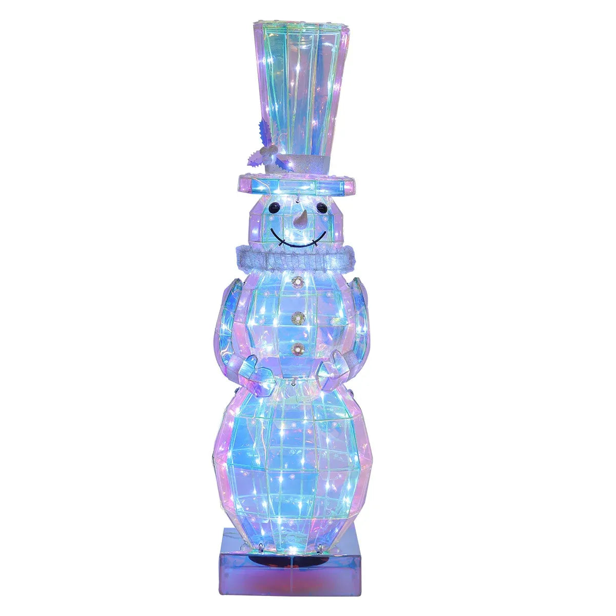 Prismatic Christmas Holiday Snowman Decor (36 in.)