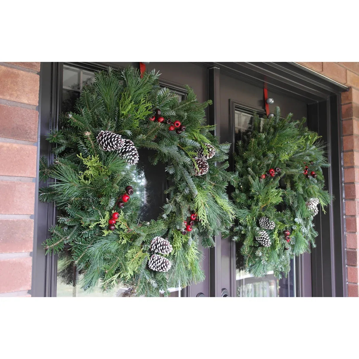 Holiday Wreath Set, Fresh Mixed-Evergreen, 2-pack – 71 cm (28 in.)