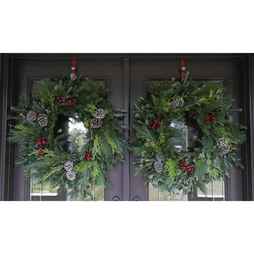 Holiday Wreath Set, Fresh Mixed-Evergreen, 2-pack – 71 cm (28 in.)
