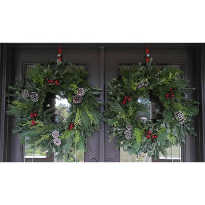Holiday Wreath Set, Fresh Mixed-Evergreen, 2-pack – 71 cm (28 in.)