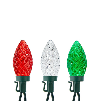 NOMA Outdoor LED, Red/Green/White, 24 Bulbs