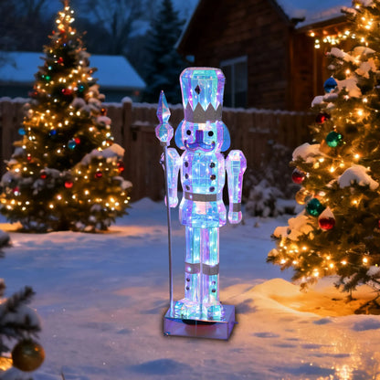 Prismatic Christmas Holiday Nutcracker Decor (36.5 in.)