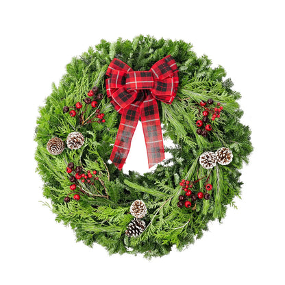 Winter Garden Wreath – Premium Traditional Theme – 71 cm (28 in.)