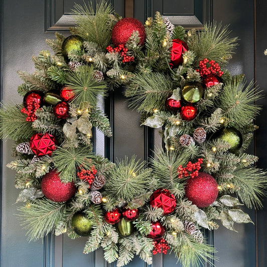 Pre-Lit Holiday Artificial Wreath – 76.2 cm (30 in.)