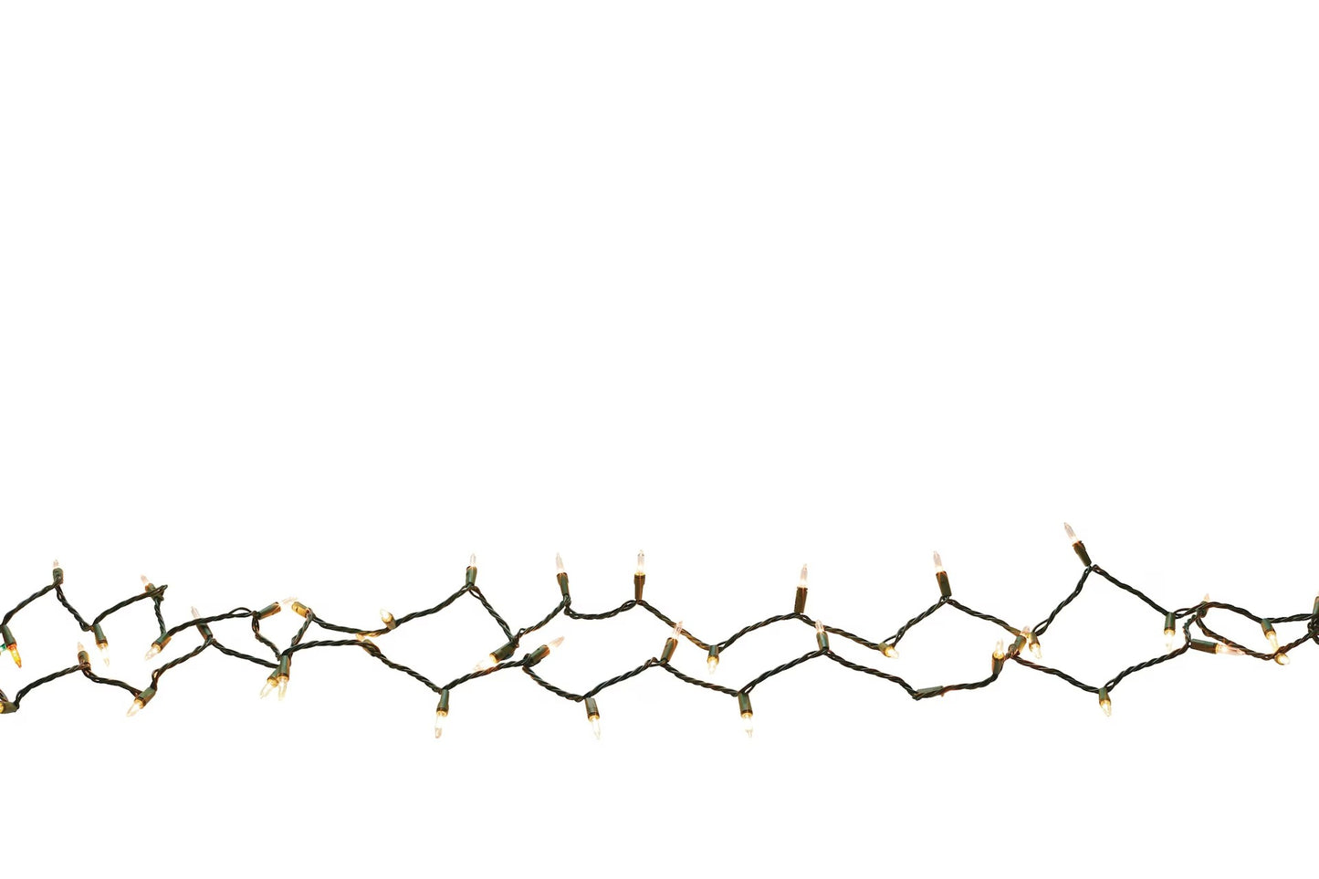 100 Clear Mini Christmas Lights 23-ft